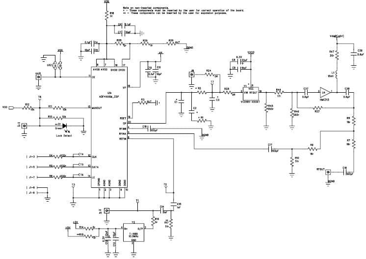 EVAL-ADF4156EB1, Evaluation Board for the ADF4156 PLL Clock Generator for Wireless LAN