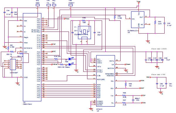 POE-VOICE-RD, Reference Design Board contains an IEEE 802.3af compliant Power over Ethernet circuit