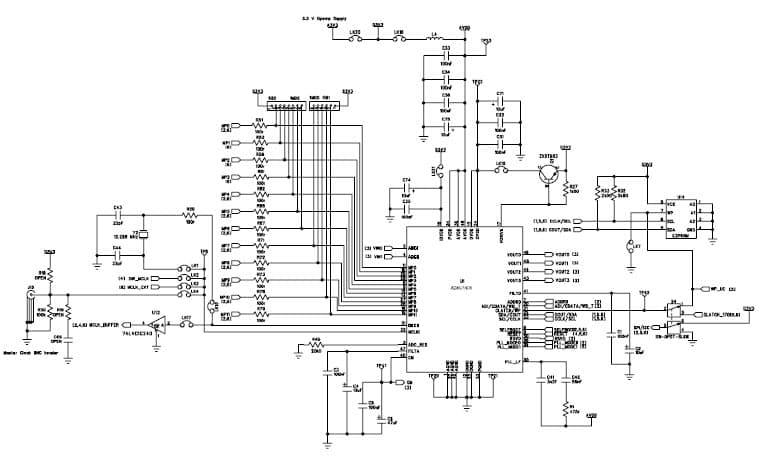 EVAL-ADAU1401EBZ, Evaluation Board for ADAU1401 Audio Processor for MP3 Player