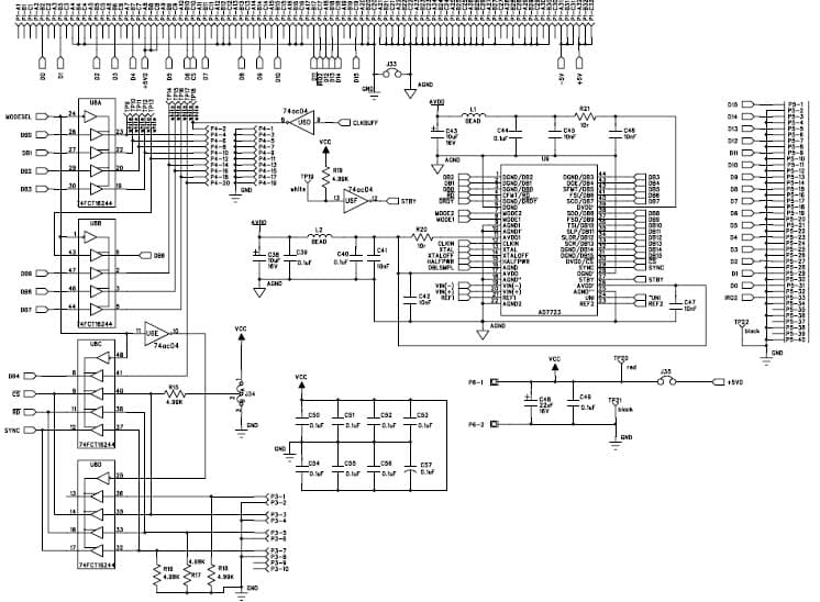 EVAL-AD7723CB, evaluation board for AD7723, 16-Bit, 1.2MSPS ADC for Data Acquisition System