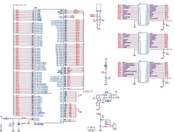 SDK-ST10F269, STR10 MCU Development System for Motion Motor Control