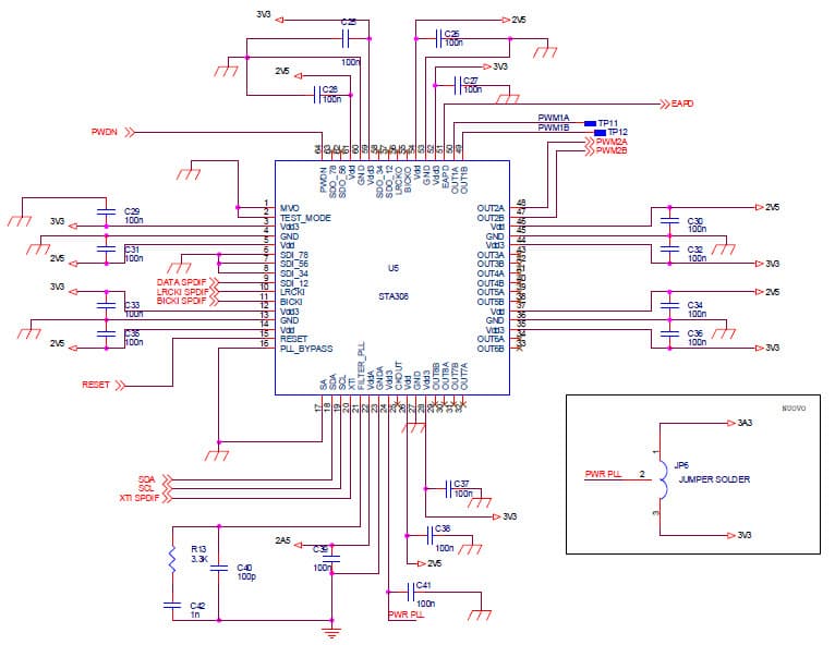 STA308A, is a Single chip solution for digital audio processing