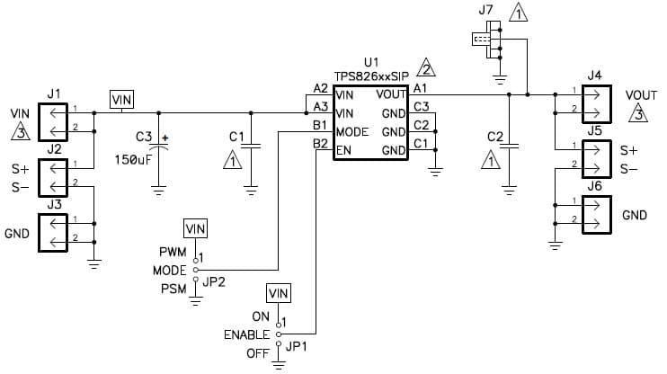 TPS82690EVM for step-down DC-DC converter optimized for battery-powered portable applications