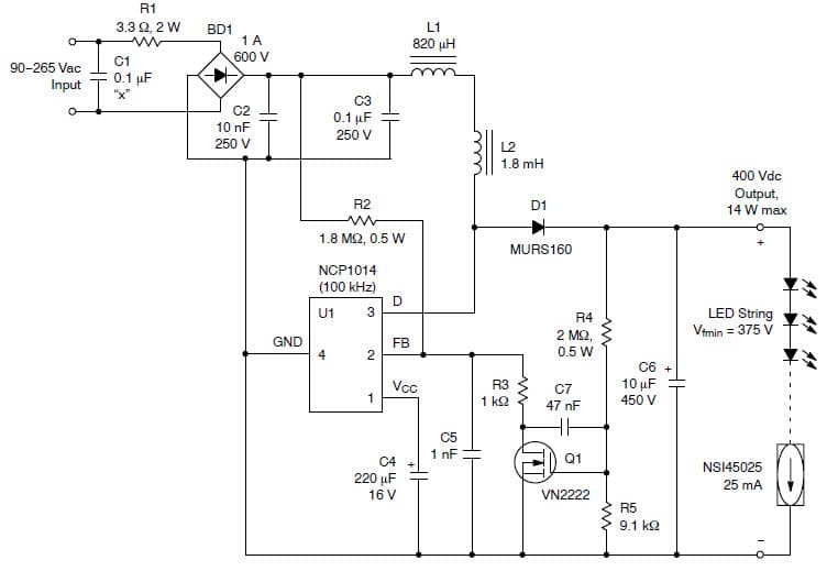 DN06065/D, Universal Off-Line LED String Driver Reference Design with PFC