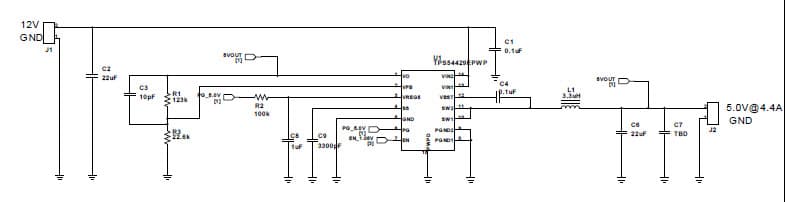 PMP7170.5, Non-Isolated Buck - for Consumer Electronics using TPS54326 w/ input of 12 VDC 1.8V@1.74A