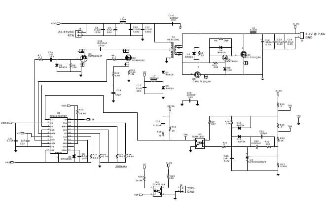 PMP7452, 3.3V/7.6A High Efficiency Active Clamp forward Converter for PoE Applications