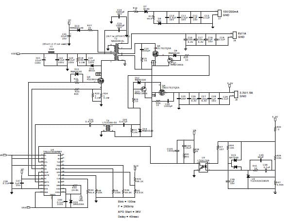 PMP8408.2, Multiple Output, High Efficiency Flyback Converter for PoE Applications