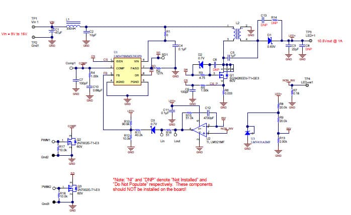 PMP7866, 3-LED Driver Reference Design