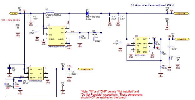 PMP7833.1, Non-Synchronous Boost with Triple Outputs (12V@.15A)