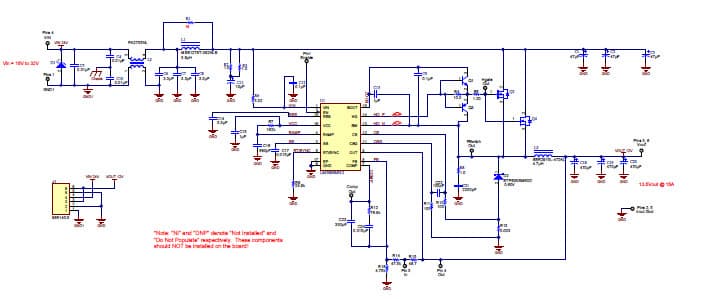 PMP7821, Non-Isolated Buck Converter (13.5V@15A)