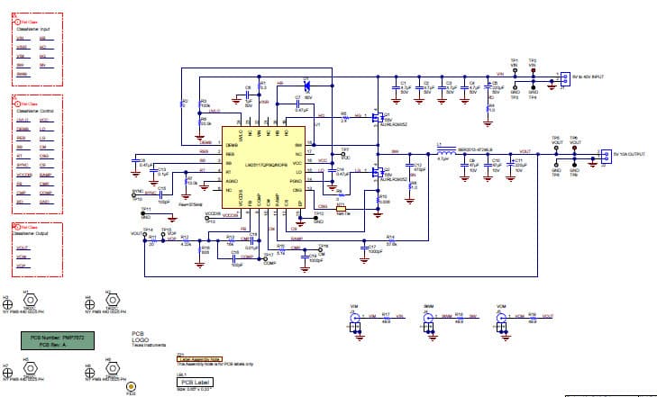 PMP7872, 8V-40V Input 5V/10A Synchronous Buck for Automotive Applications