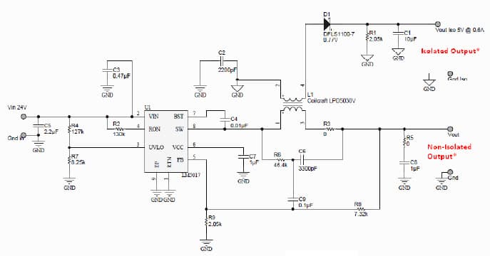 PMP7818, Simple Isolated Bias Supply