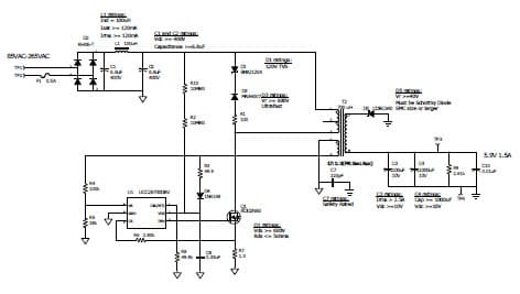 PMP8500, Primary-Side Regulated Flyback with 85-265VAC Input,(5.9V @ 1.5A)