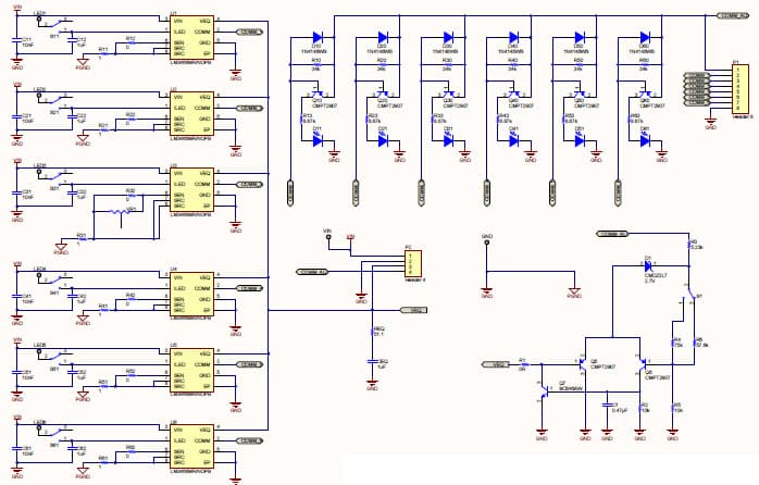 PMP8009, 30W, 6-Ch LED System Powered by Constant Current Power Supply Reference Design