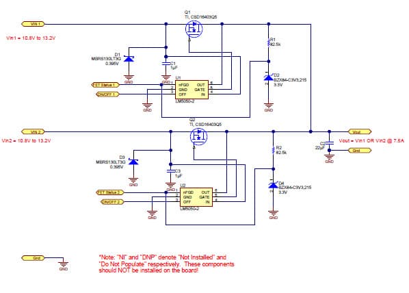 PMP7824, 12Vin OR-ing Circuit Design (12V @ 7.5A)