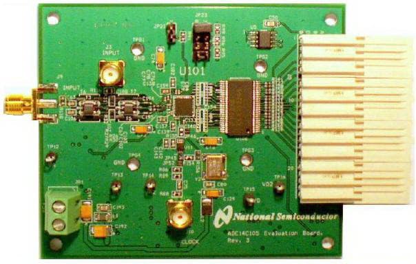 ADC14C080EB, Evaluation Board for ADC14C080, 14-Bit, 80 Msps A/D Converter