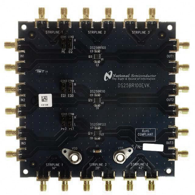 DS25BR100EVK, 3.125 Gbps LVDS Single Channel Buffers with Transmit Pre-emphasis and Receive Equalization family