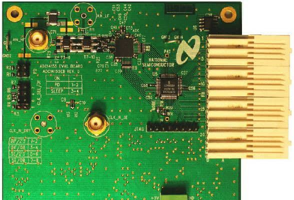 ADC11C125HFEB, Evaluation Board using ADC11C125, 11-bit, 125 MSPS Analog to Digital Converter