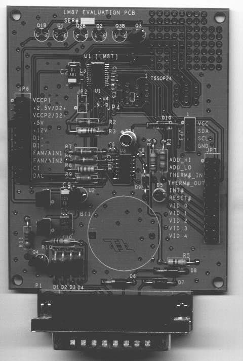 LM87EVAL, Evaluation Kit for LM87 Serial Interface System Hardware Monitor with Remote Diode Temperature Sensing