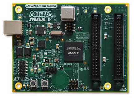 DK-DEV-5M570ZN, MAX V CPLD Development Board provides a hardware platform for developing and prototyping low-cost, low-power CPLD