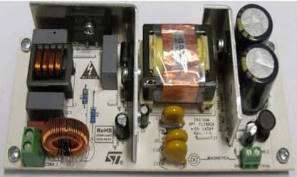 EVL6564-50WFLB, Demonstration Board using L6564, 50 W wide-range high power factor flyback converter