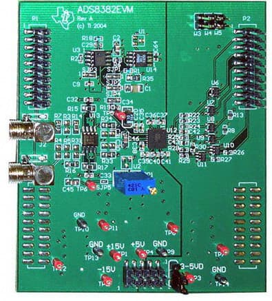 ADS8382EVM, Evaluation Board for ADS8382, 18-bit, 600 kHz, High Speed, Serial Interface ADC