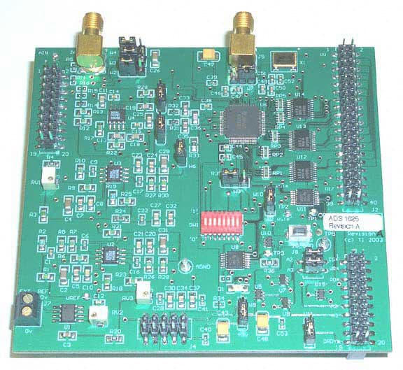 ADS1625EVM, Evaluation Board using ADS1625, 18-bit, 1.25 MSPS high speed, high-resolution delta-sigma Analog to Digital Converter