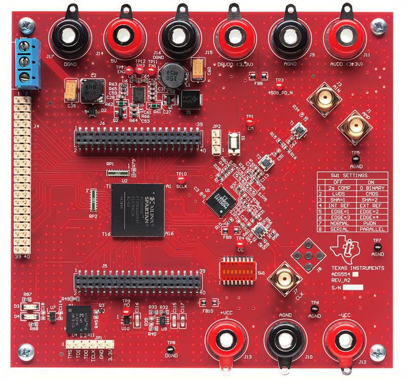 ADS5546EVM, 14-bit 190 MSPS analog to digital converter Evaluation Module