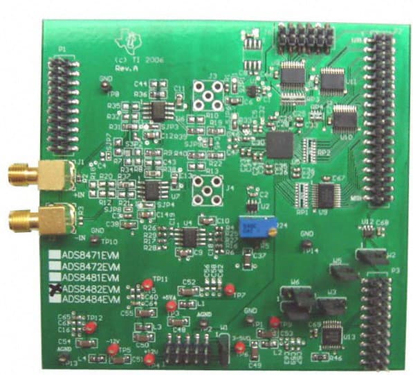 ADS8482EVM, Evaluation Module (EVM) for the operation of the ADS8482 analog to digital converter