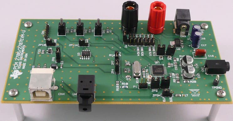 PCM2706EVM-U, Evaluation Board using PCM2706 Dual-Channel, 16-Bit Stereo Audio DAC with USB Interface