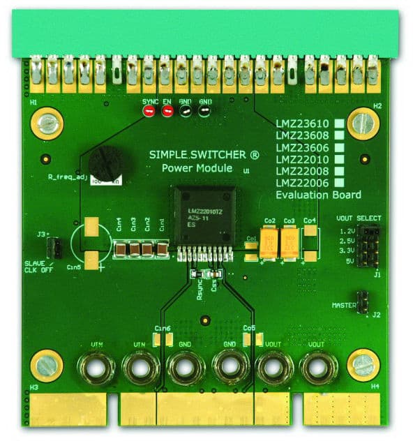 LMZ22008EVAL/NOPB, 1.2V, 2.5V, 3.3V, 5V DC to DC Multi-Output Power Supply