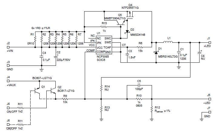 High Intensity LED Drivers Using NCP3065/NCV3065