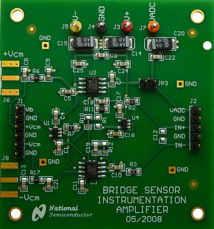 ADC141S626EB, Evaluation Board using ADC141S626, 14-bit, 50 KSPS to 250 KSPS, differential input, micro power sampling ADC