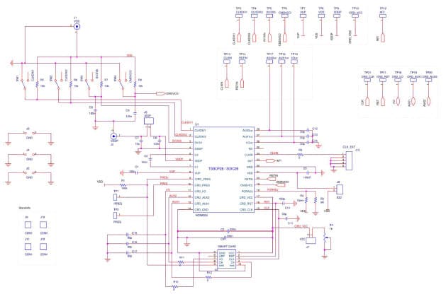 NCN8024RGEVB, NCN8024R SOIC-28 Evaluation Board for Smart Card Interface IC