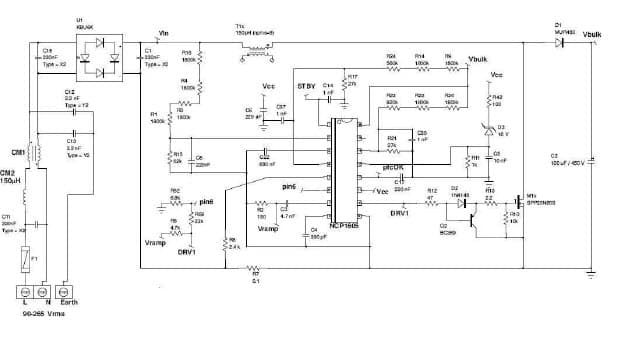 NCP1605forWGEVB, Evaluation Board for the NCP1605, 152W, 2-Switch forward Converter