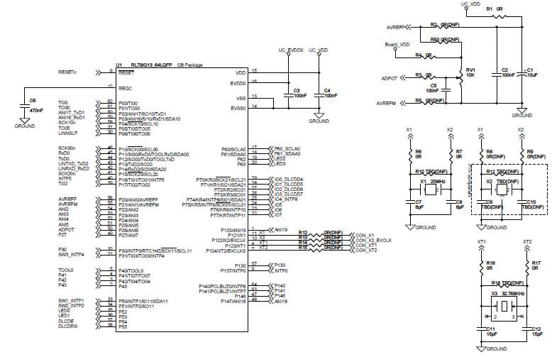 R0K50100LS000BE, Renesas Starter Kit based on RL78 Family/G1X MCU Series