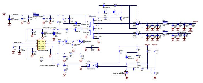 PMP7917.1, 40W Dual Output Flyback Converter (6V@4.33A)