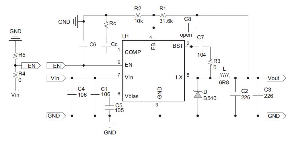 AOZ1212DI-EVB, Evaluation Board using AOZ1212DI DC-DC single step down converter