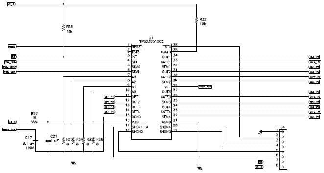 TPS23851EVM-001, Evaluation Module for TPS23851 High Power, Wide Voltage Range Quad Port Ethernet PSE Manager