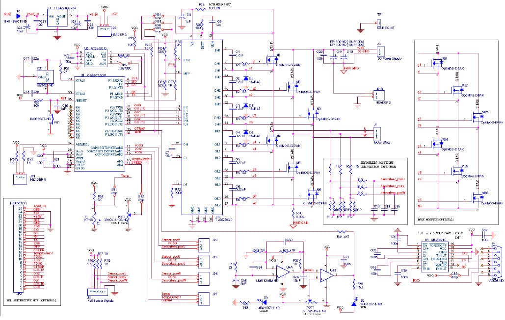 MCDK, Motor Control Development Kit Using TLE6280GP 3-phase low voltage AC Induction Motor