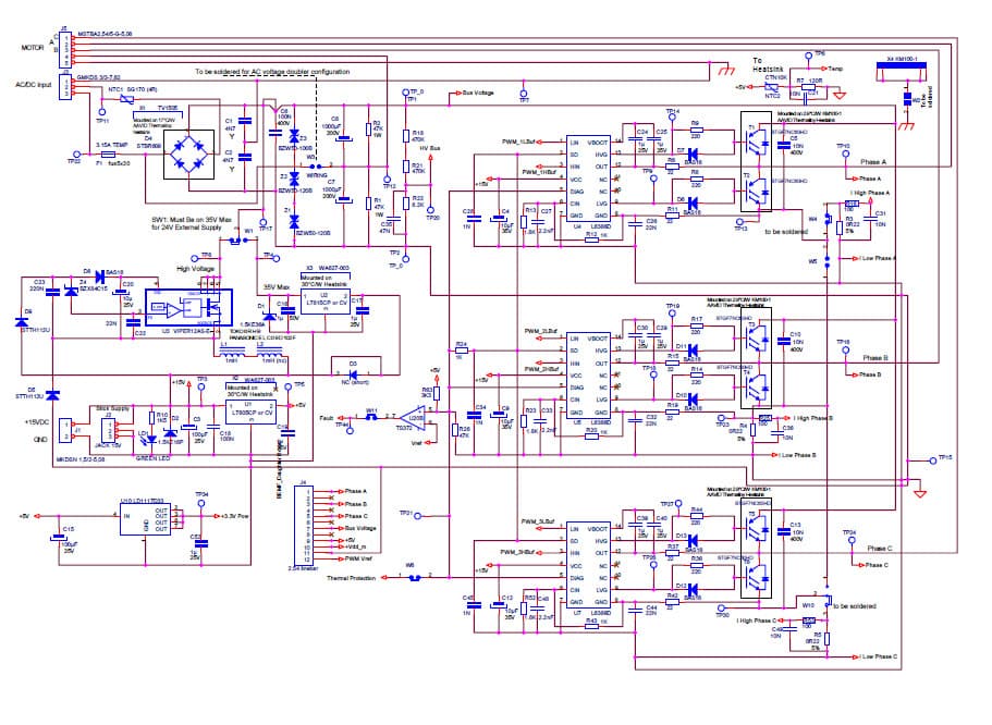 MB459B, Evaluation Board Using STM3210B-MCKIT and STR750-MCKIT 3-Phase Motor Control Power Stage