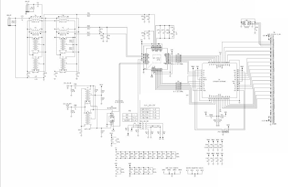 ADC11C125HFEB, Evaluation Board using ADC11C125, 11-bit, 125 MSPS Analog to Digital Converter