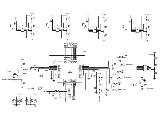 ADS6245EVM, Evaluation Board using ADS6245, dual channel, 14-bit, 125 MSPS Analog-to-Digital Converter