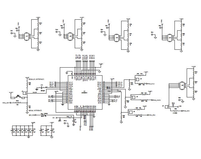 ADS6444EVM, Evaluation Board using ADS6444, dual channel, 14-bit, 105 MSPS Analog-to-Digital Converter