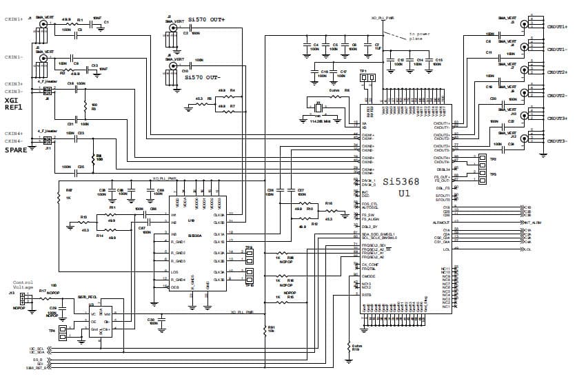 SI5XX-ML52X-EVB, Evaluation Board for the SI5XX-ML52X-EVB, Clock Buffer Evaluation Kit