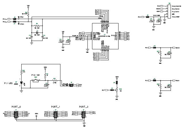 UDP C8051F390 MCU Card