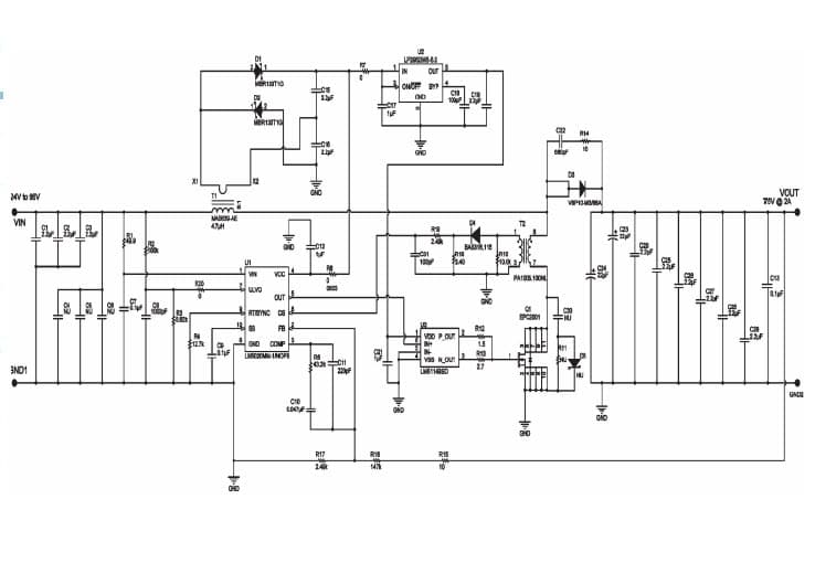 LM5114BSDEVAL, Evaluation Board using LM5114 single low-side gate driver, boost DC-DC converter