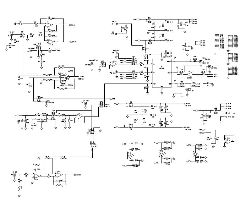 EVAL-AD7452, Evaluation Board using AD7452 differential input, 12-bit Analog to Digital Converter with a serial interface