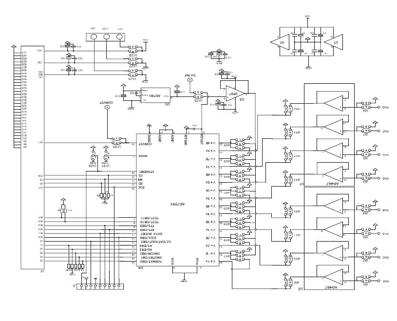 EVAL-AD7891-2CB, Evaluation Board using AD7891-2, 12-Bit, 500 KSPS single supply Analog to Digital Converter