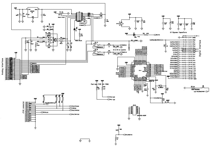 EVAL-ADUC7023QSPZ1, AADuC7023 Evaluation Board for Evaluating Micro-Converter ADuC7023 Development System